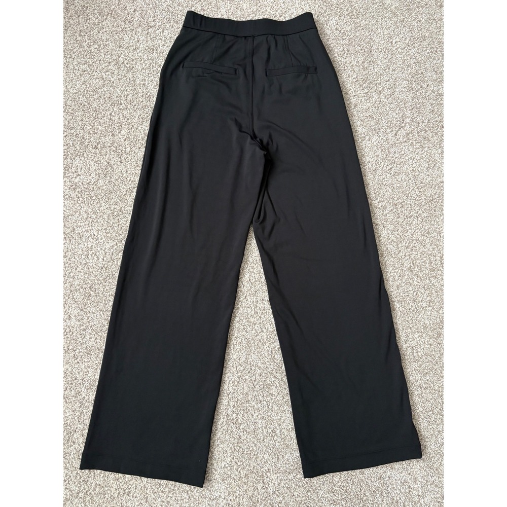 Halara Gorpcore Pull on High Waisted Wide Leg Pleated Black Trousers XS Regular - Picture 2 of 6